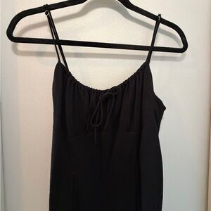 Mango Black Spaghetti Strap Dress